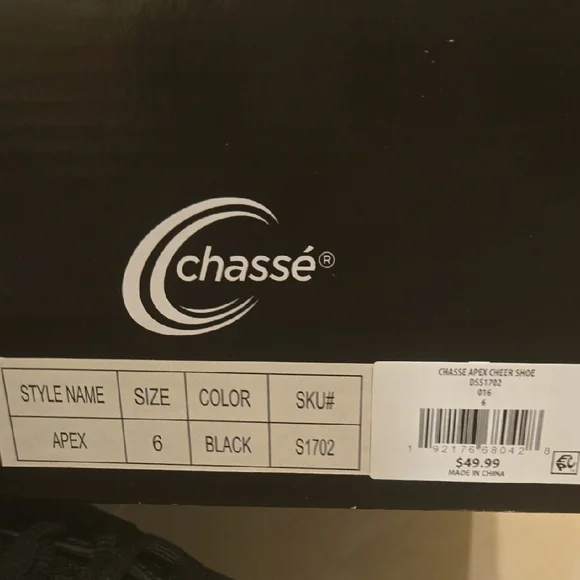 Black Chasse Apex Cheer Shoes - Picture 4 of 6